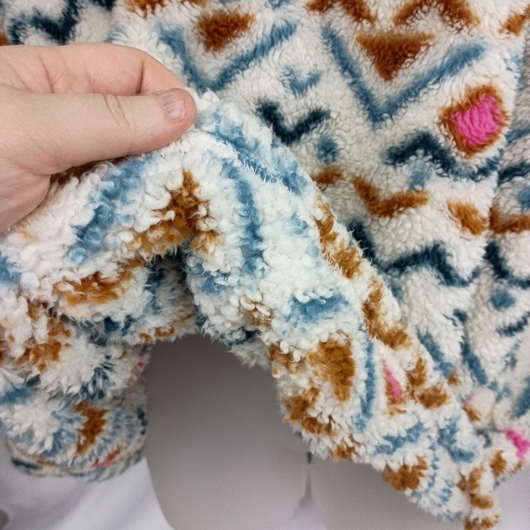 2/$30 EDDIE BAUER Cozy Multicolor Fleece Pullover (#1,250) - Picture 5 of 8